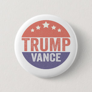 Trump Vance Republikeins Amerikaans Verkiezingsges Ronde Button 5,7 Cm