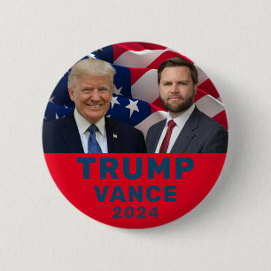 Trump Vance Ronde Button 5,7 Cm