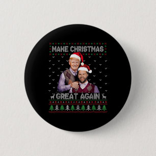 Trump Vance Shirt Brothers maken kerst geweldig Ronde Button 5,7 Cm