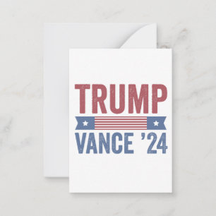 Trump Vance Verkiezing Lelijk Kersttrui Notitiekaartje