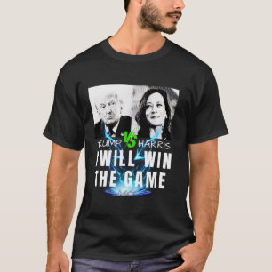 Trump Vance VS Kamala Harris Waltz 2024 Ik zal win T-shirt