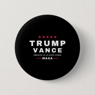 Trump Vance We Won Inauguratie Dag 47e President Ronde Button 5,7 Cm