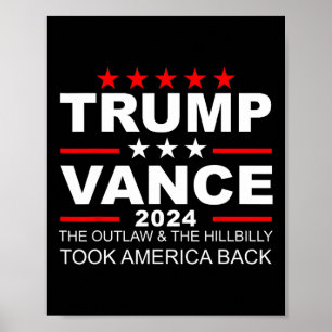 Trump Vance We Won Outlaw Hill nam Byck  Poster
