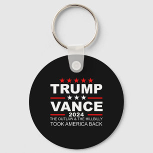 Trump Vance We Won Outlaw Hill Took Byck Sleutelhanger