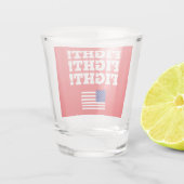 Trump vecht met glas (Achterkant)