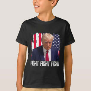 Trump Vecht Vecht Vecht Amerikaanse Vlag Donald Tr T-shirt
