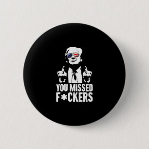 Trump Vecht Vecht Vecht Ronde Button 5,7 Cm