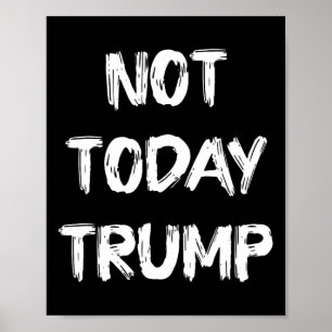 Trump verdedigt niet de democratie, maar de dictat poster