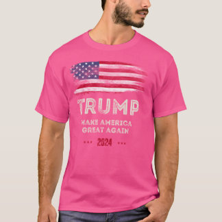 Trump Verenigde Staten 2024 Verkiezingen Make Amer T-shirt