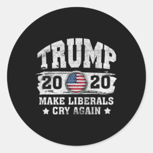 Trump Verkiezing 2020 President Republikeinse Poli Ronde Sticker