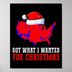 Trump verkiezingskaart kreeg wat ik wilde voor ker poster