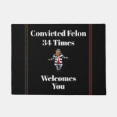 Trump veroordeelde misdadiger Doormat Deurmat (Voorkant)