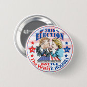 Trump versus Hillary 2016 Ronde Button 5,7 Cm (Voorkant /achterkant)