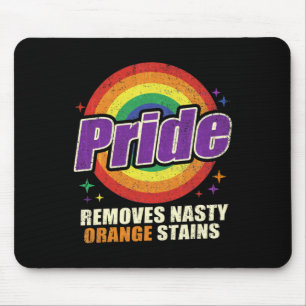 Trump verwijdert hardnekkige oranje vlekken Pride Muismat