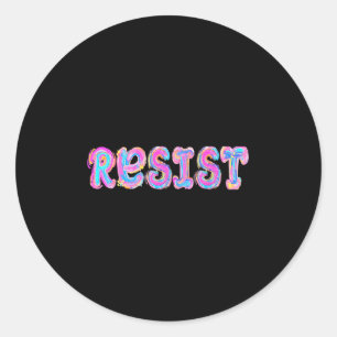 Trump verzet zich tegen protest tegen anti-politie ronde sticker