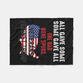 Trump veteranen tegen Trump Fleece Deken (Voorkant (Horizontaal))