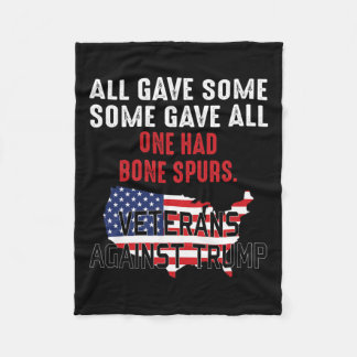 Trump veteranen tegen Trump Fleece Deken