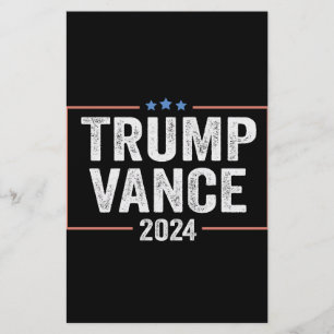 Trump Vice President Vance 2024 President Verkiezi Briefpapier