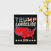 Trump Victoire Écrasante Carte Électorale 2024 Tru (Fleur jaune)