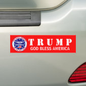 Trump Victory Tour Red Pro God Bless America Bumpersticker (Op auto)