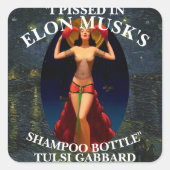 Trump Vierkante Sticker (Voorkant)