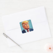Trump Vierkante Sticker (Envelop)