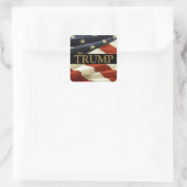 TRUMP VIERKANTE STICKER (Tas)