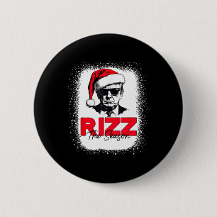 Trump viert het kerstseizoen grappig Donald Trump Ronde Button 5,7 Cm