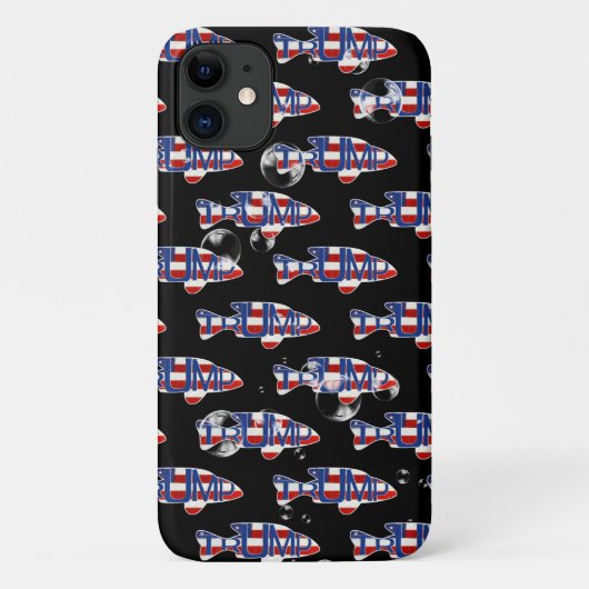 TRUMP visvlaggen met bubbels Case-Mate iPhone Case (Achterkant)