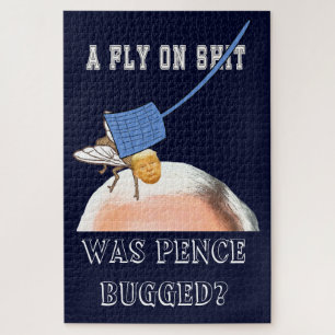 Trump vliegt op Pence Head met Flyswatter, ZFJ Legpuzzel