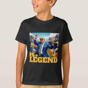 Trump Voetbal Dancing Collegiate blauw en geel T-shirt