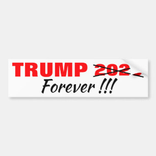 TRUMP VOOR ALTJD!!! BUMPERSTICKER 2020