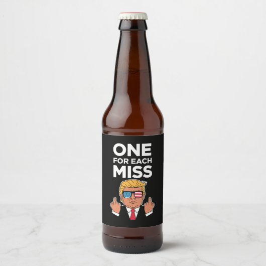 Trump voor elke Miss Bier Etiket (Voorkant)