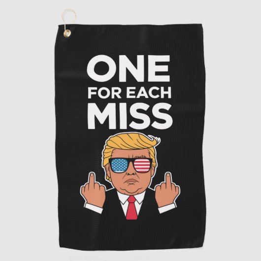 Trump voor elke Miss Golfhanddoek (Voorkant)