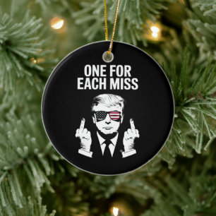 Trump voor elke Miss Keramisch Ornament