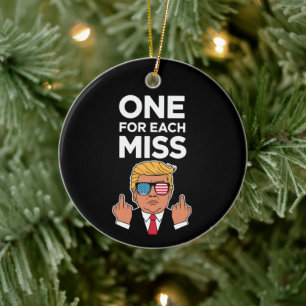 Trump voor elke Miss Keramisch Ornament