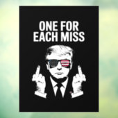 Trump voor elke Miss Raamsticker (Vel 3)