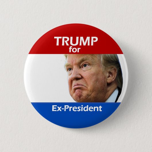 TRUMP voor ex-President Ronde Button 5,7 Cm (Voorkant)