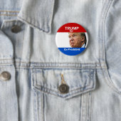TRUMP voor ex-President Ronde Button 5,7 Cm (In situ)