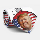 Trump voor Kerstmis Stropdas (Opgerold)