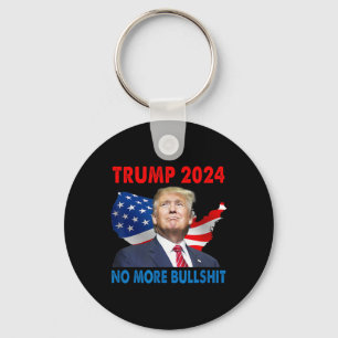 Trump voor President 2024 geen Bull meer Sleutelhanger