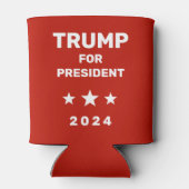Trump voor President 2024 rood Blikjeskoeler (Achterkant)