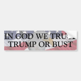 TRUMP VOOR PRESIDENT BUMPERSTICKER