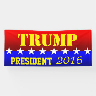 TRUMP voor PRESIDENT Spandoek
