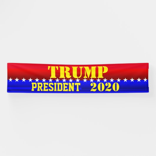 TRUMP voor PRESIDENT Spandoek (Horizontaal)