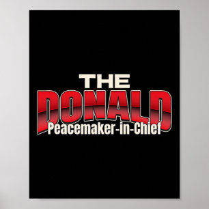 Trump Vrede President Donald Trump Een Leider Voor Poster