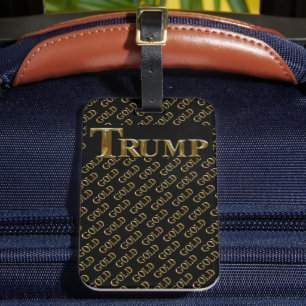 TRUMP VS  GOUD  BAGAGELABEL