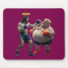 Trump vs. Jesus Mousepad Muismat