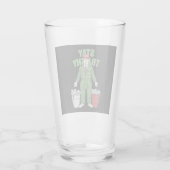 Trump vuilnis Man blijven trashy 2024 Verkiezingen Glas (Achterkant)