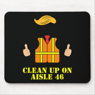 Trump vuilnis Man veiligheidsvest opruimen op gang Muismat